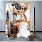 Homeroots 3 Panel Reversible Abstract Art Room Divider Screen 384579 - alternate 5